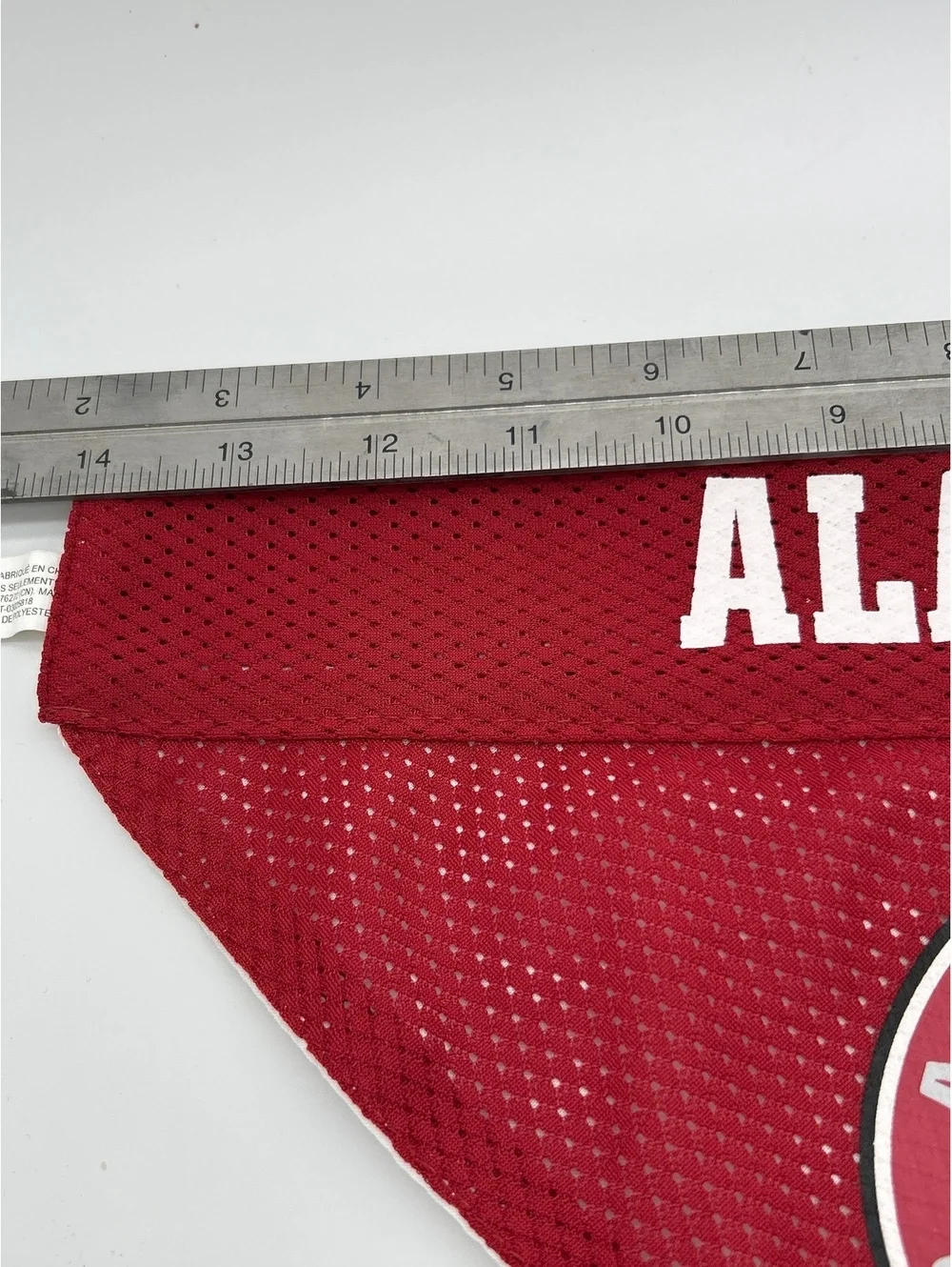 Alabama Crimson Tide Reversible Pet Bandana - Red and White Polyester